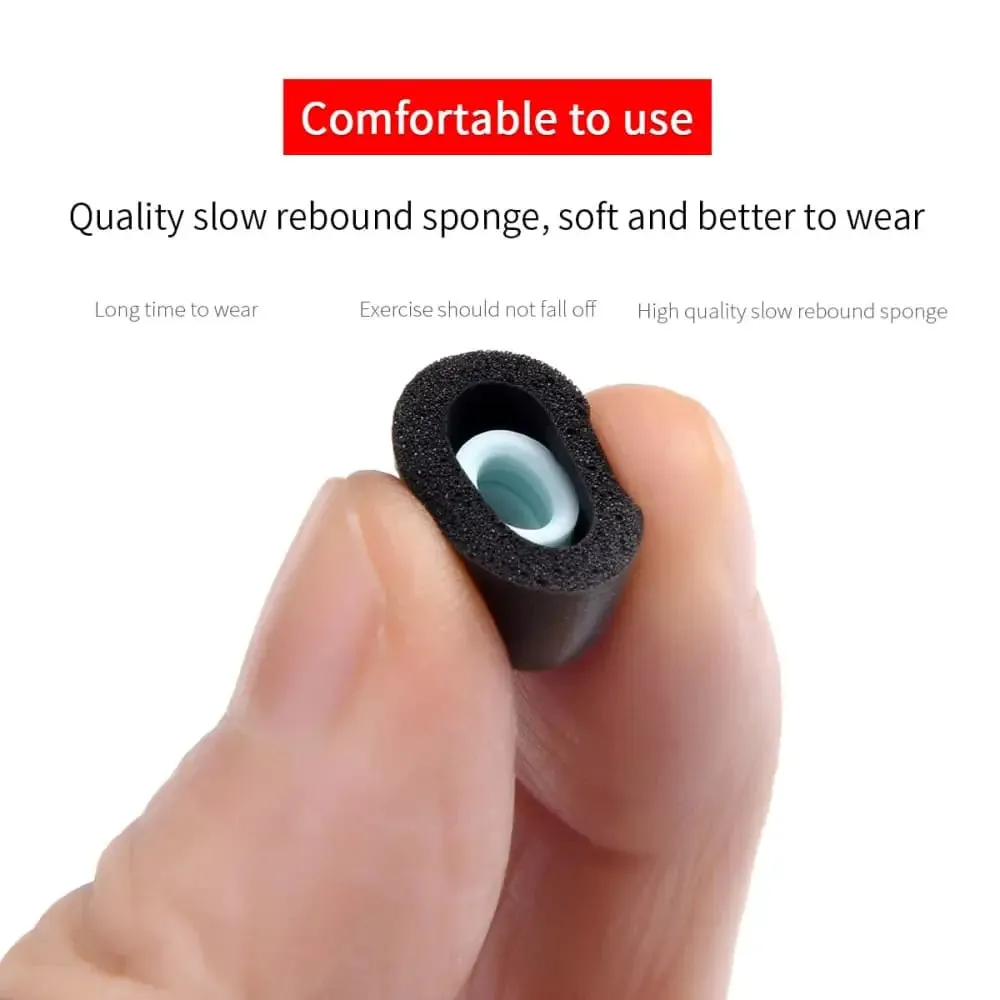 4pcs Noise Reduction Memory Foam Ear Tips for Sony Wf-1000xm4 Tws Wireless Headphones