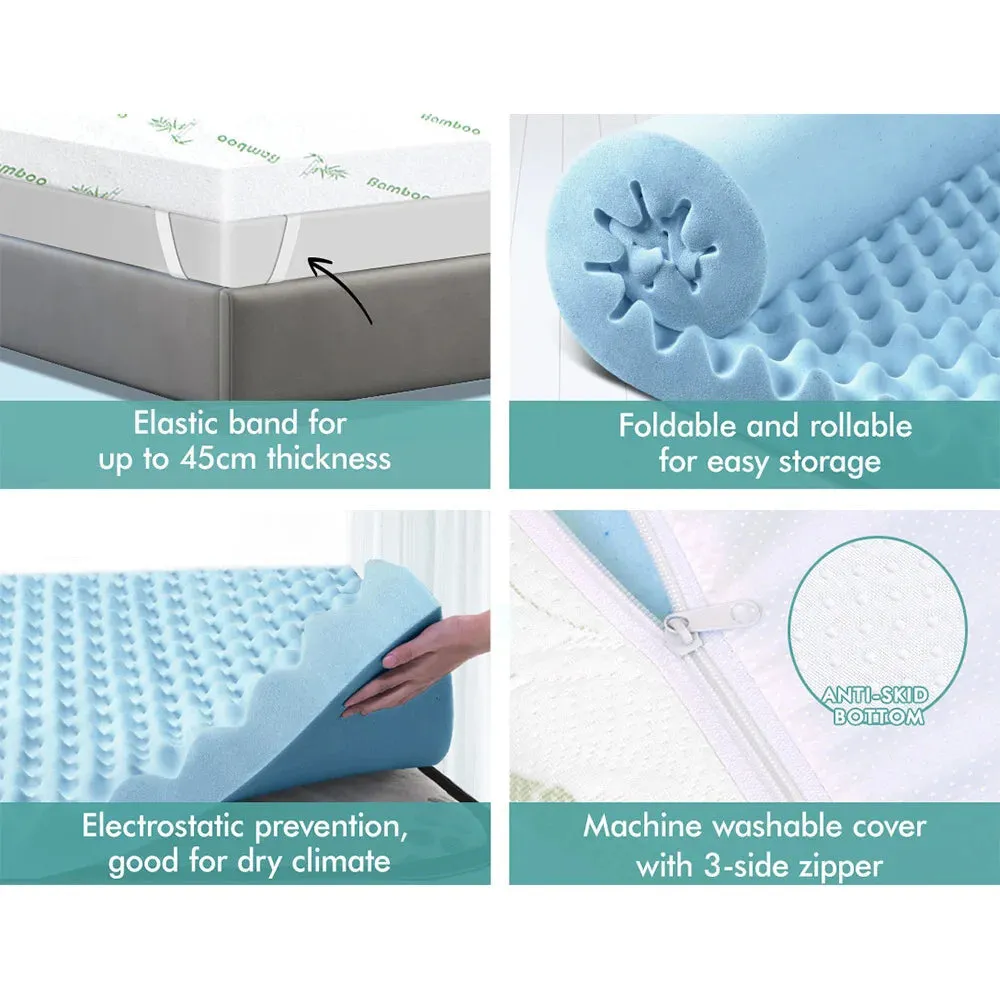 5Cm Memory Foam Topper Airflow Zone Cool Gel