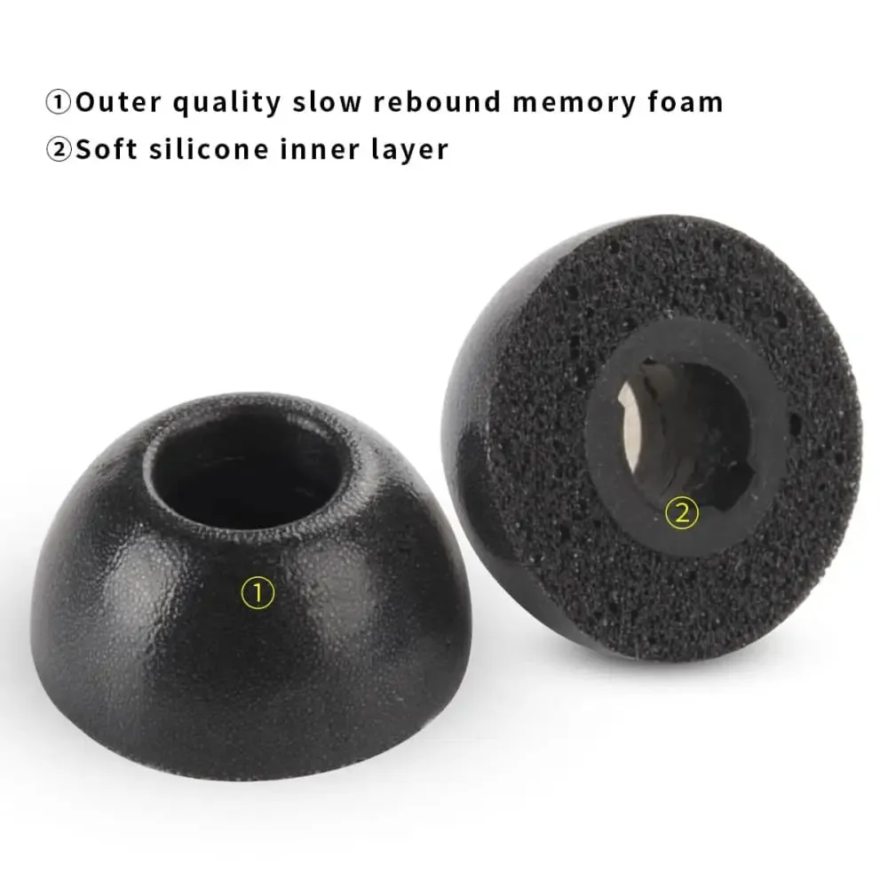 6pcs Anti-slip Avoid Falling off Memory Foam Ear Tips for Samsung Galaxy Buds2 Buds Pro