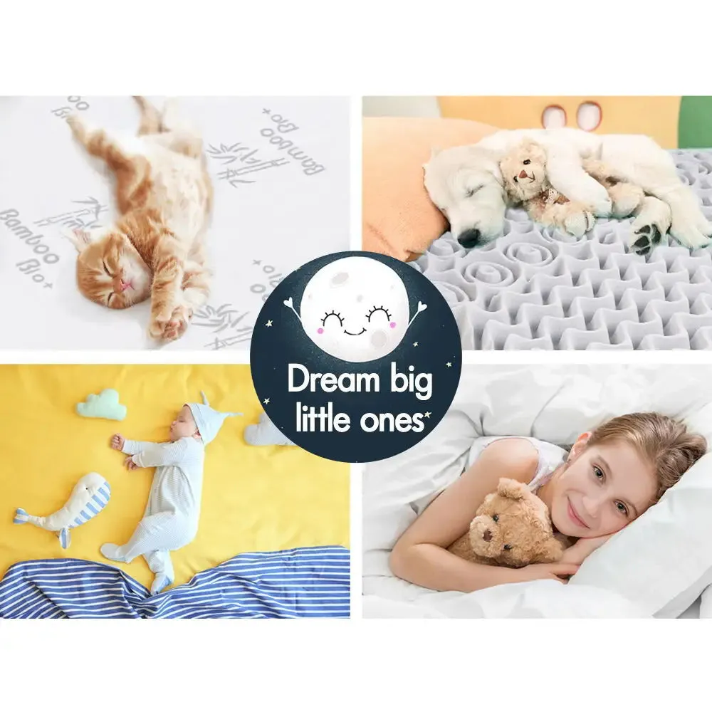 8Cm Bamboo Cover Memory Foam Topper 7 Zone