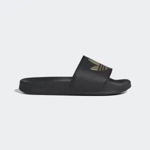 Adilette Lite Slides (Core Black   Core Black   Matte Gold)