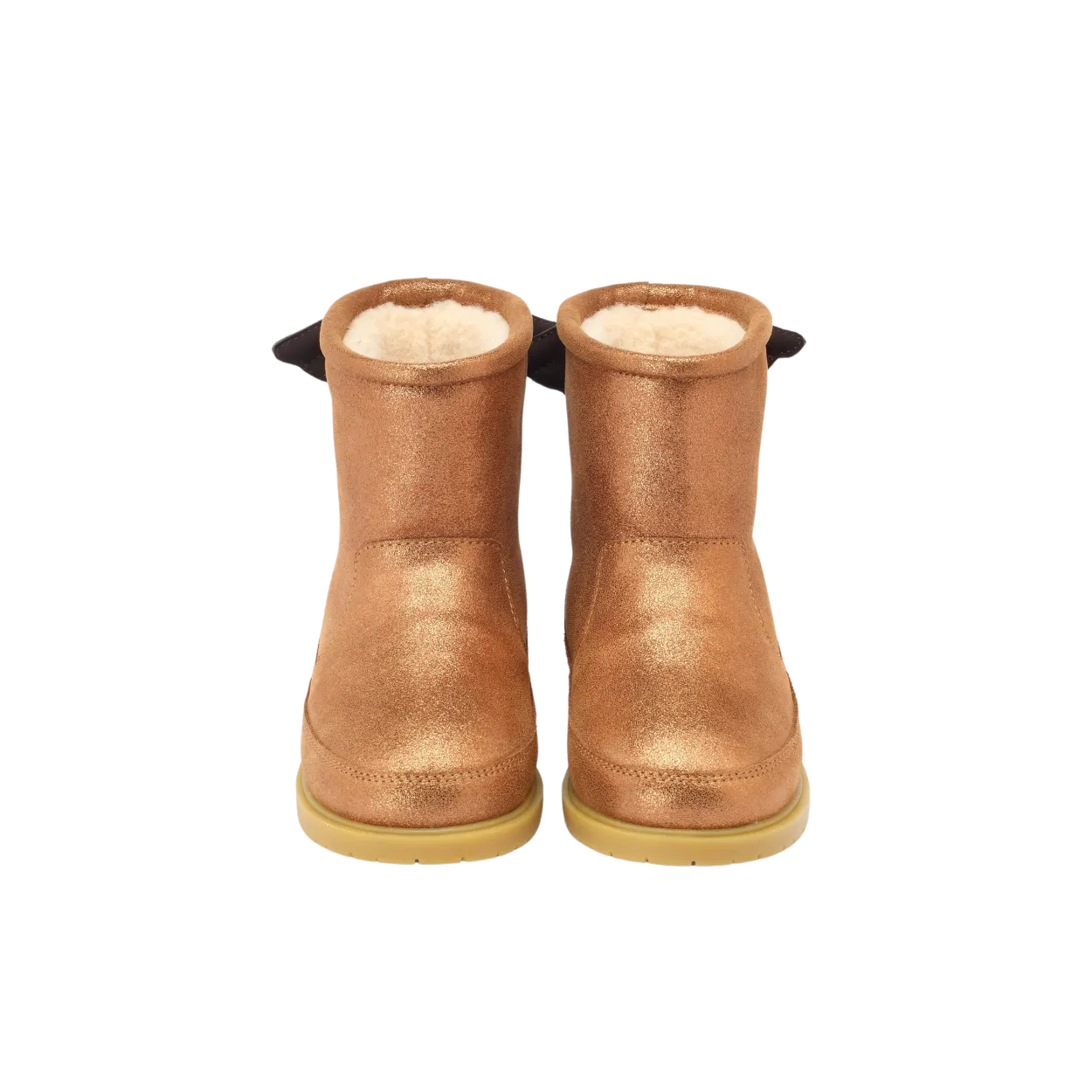 Angela Boots | Wings | Bronze Metallic Leather
