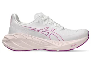 Asics Women's NOVABLAST 4 Running Shoes in White/Soothing Sea