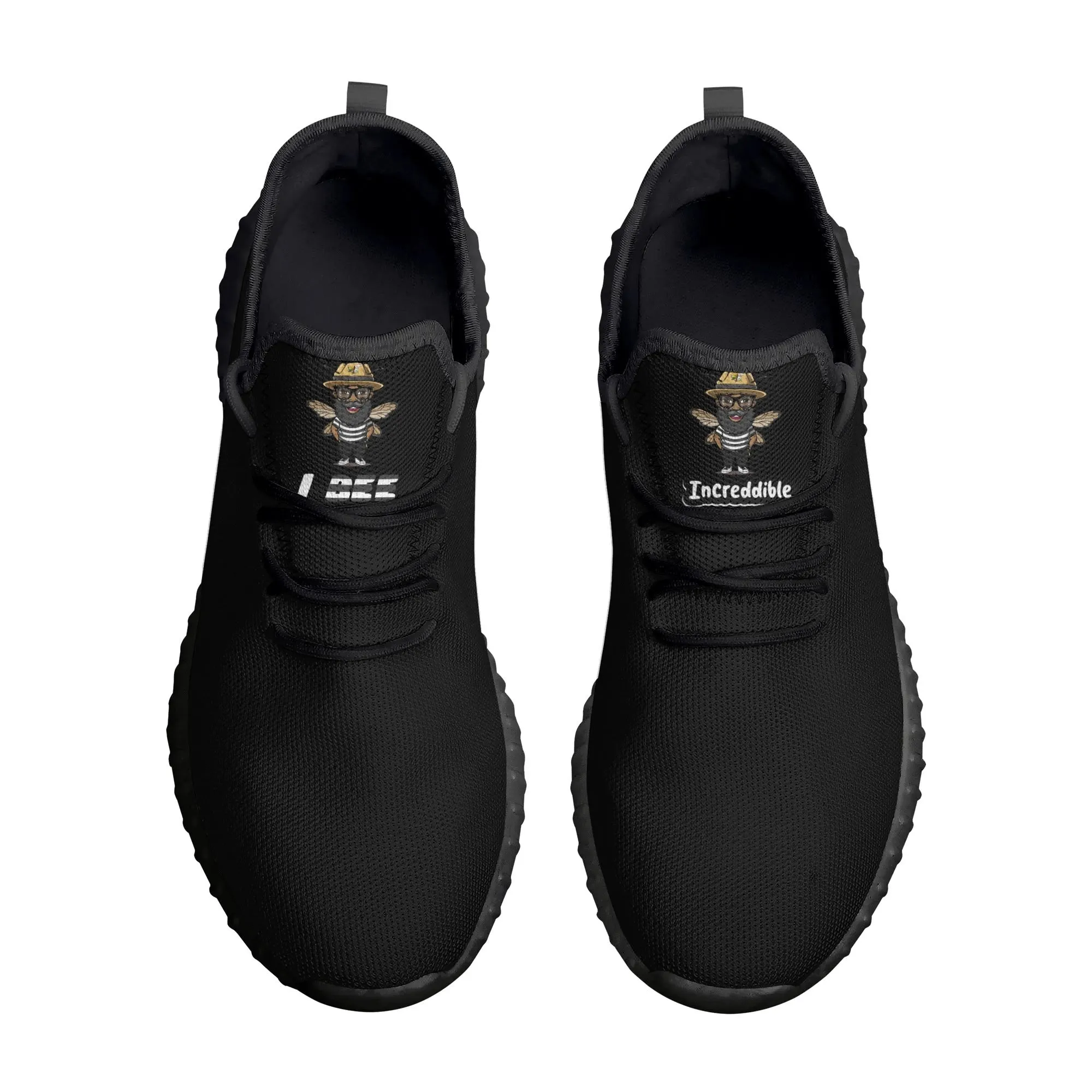 Blk Insct Famili Mens Mesh Knit Sneakers