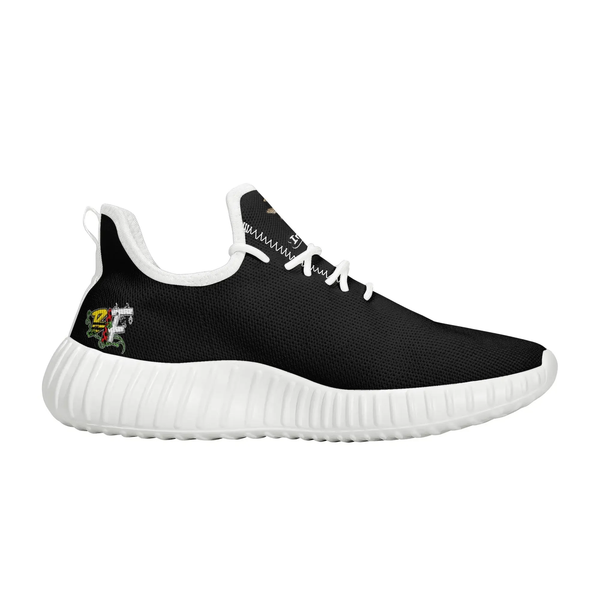 Blk Insct Famili Mens Mesh Knit Sneakers