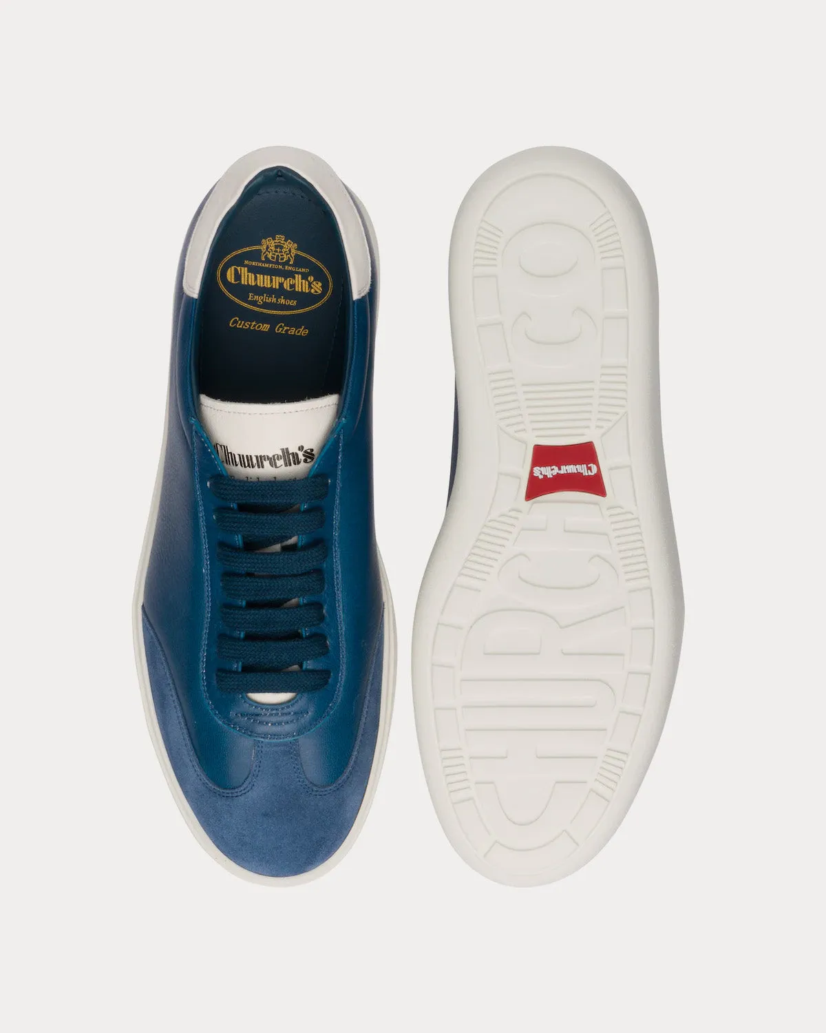 Boland 2 Deerskin and Suede Classic Astral Low Top Sneakers