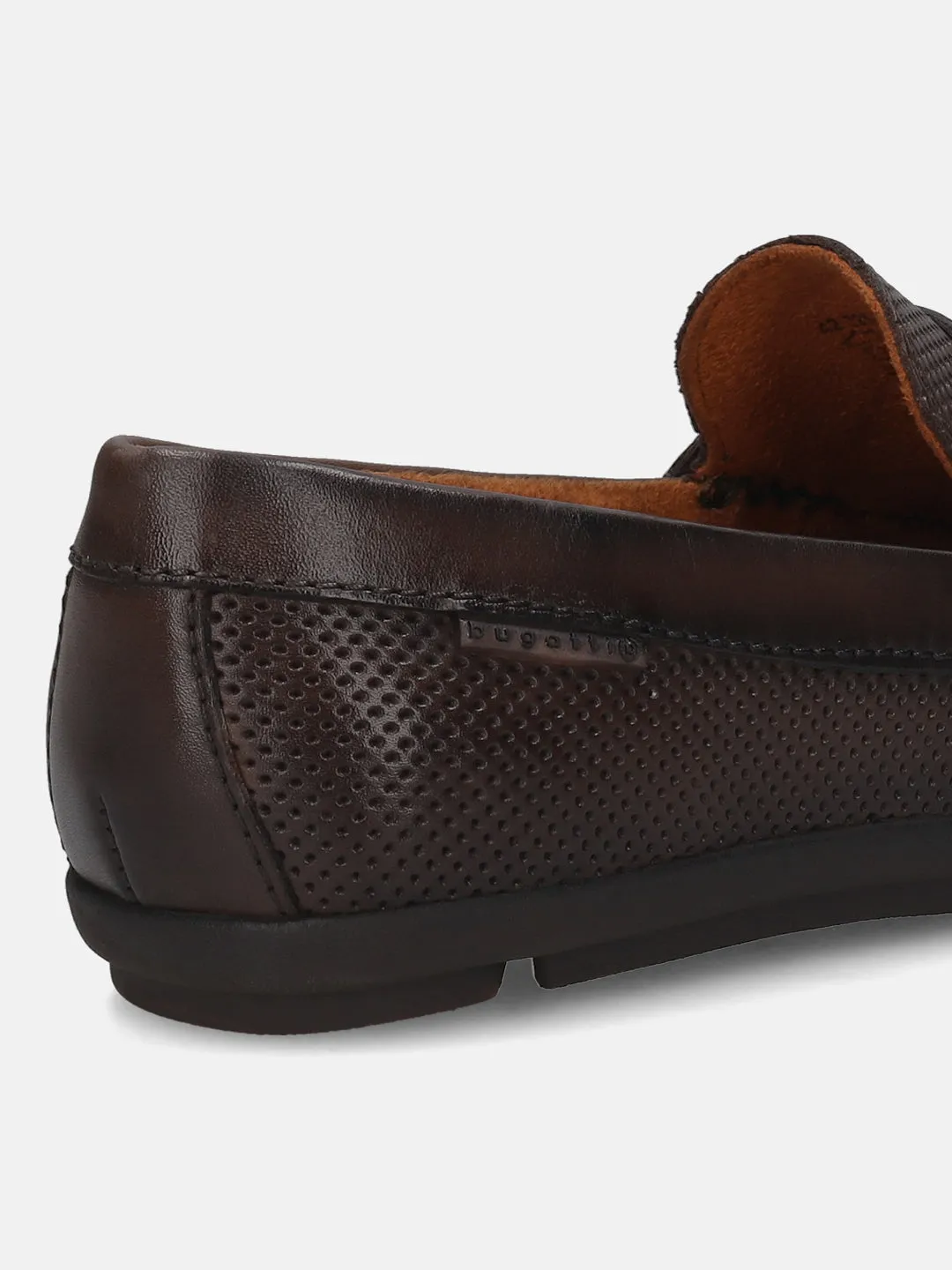 bugatti Dark Brown Premium Leather Slip On