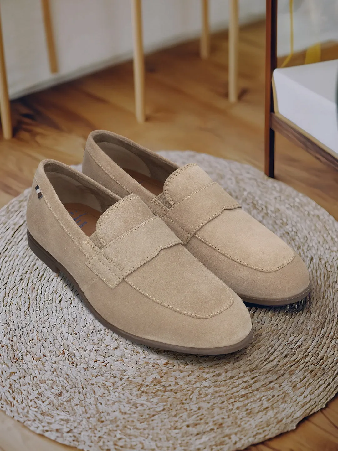Bugatti Sand Premium Leather Slip-On