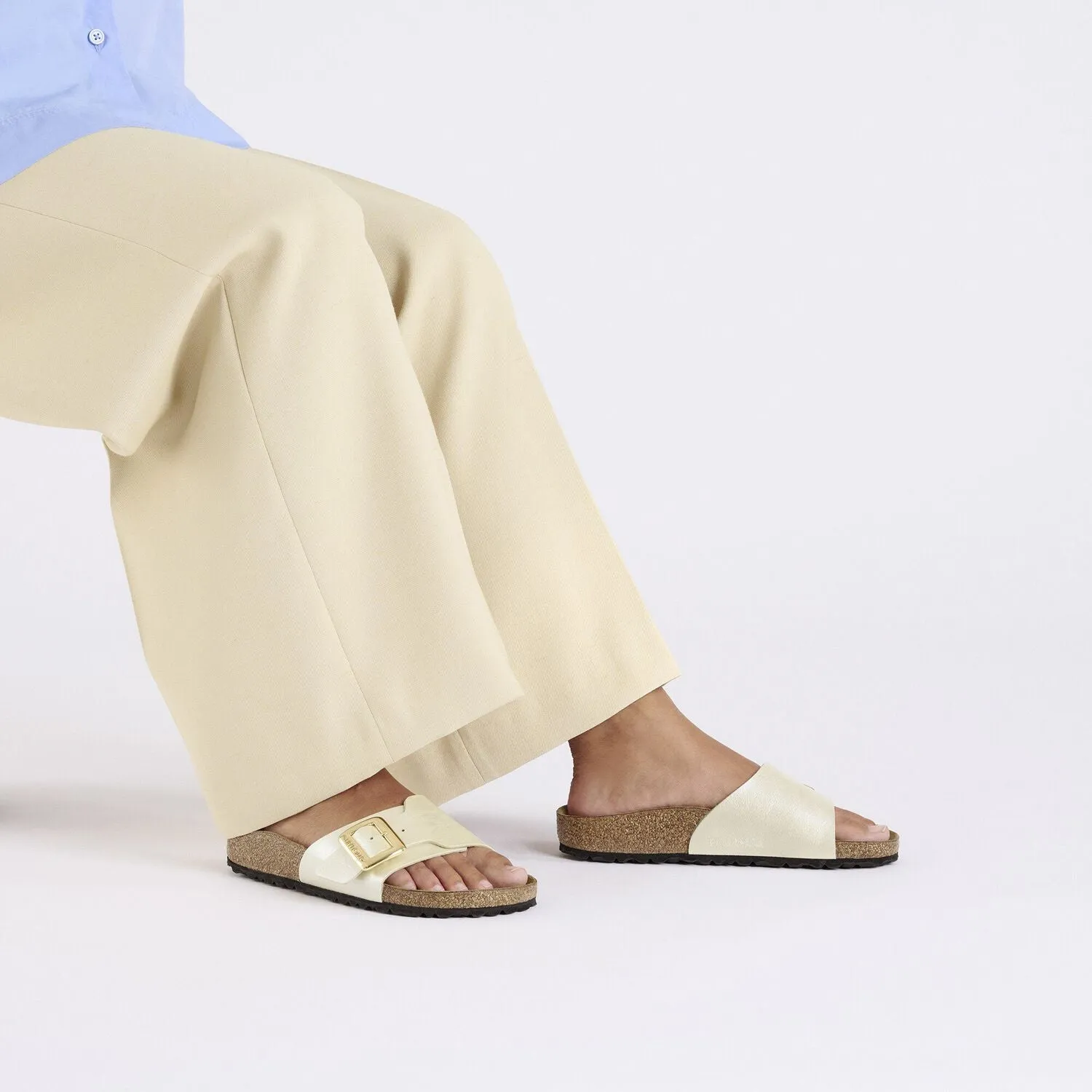 Catalina Luxe Buckle Graceful White