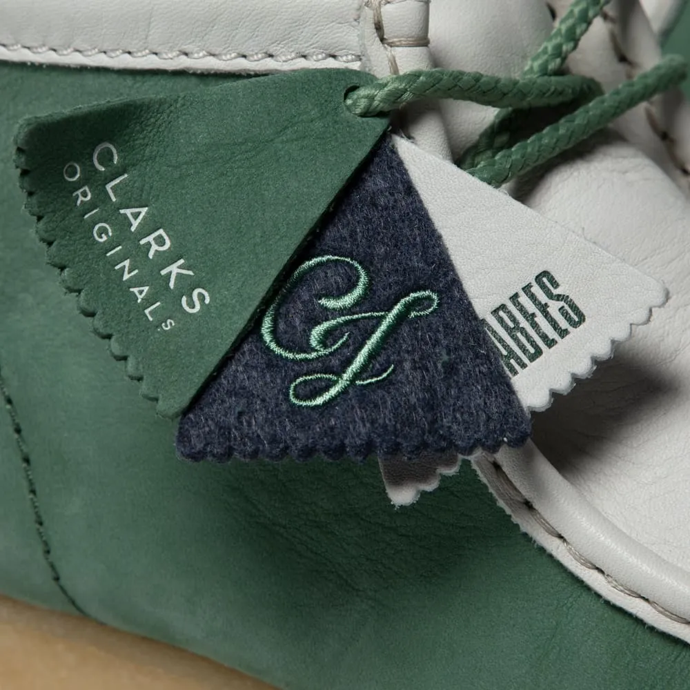 Clarks Originals Wallabee Boots Varsity Pack Vcy Men's Green and White Leather 26165078