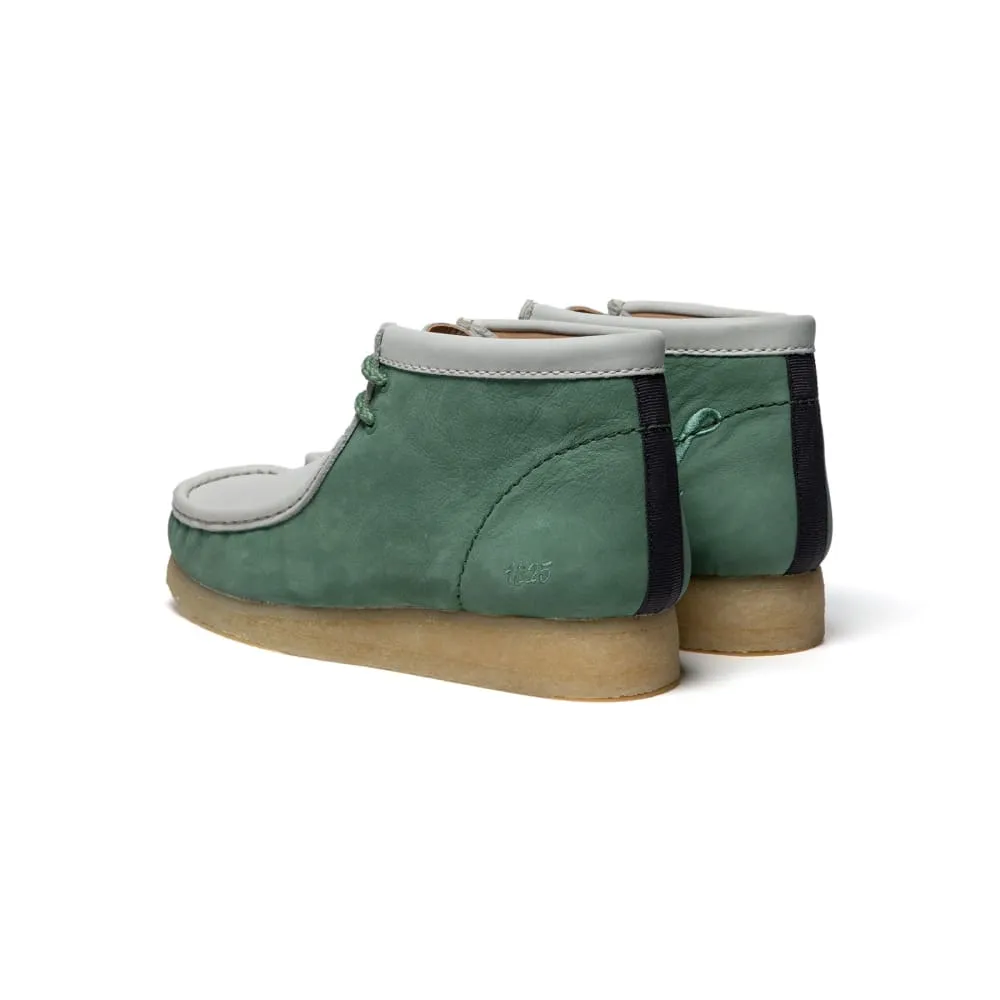 Clarks Originals Wallabee Boots Varsity Pack Vcy Men's Green and White Leather 26165078