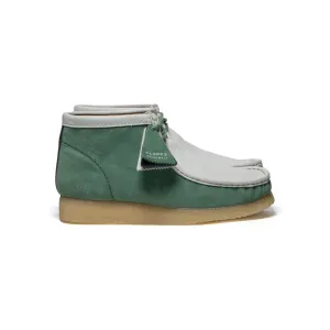 Clarks Originals Wallabee Boots Varsity Pack Vcy Men's Green and White Leather 26165078