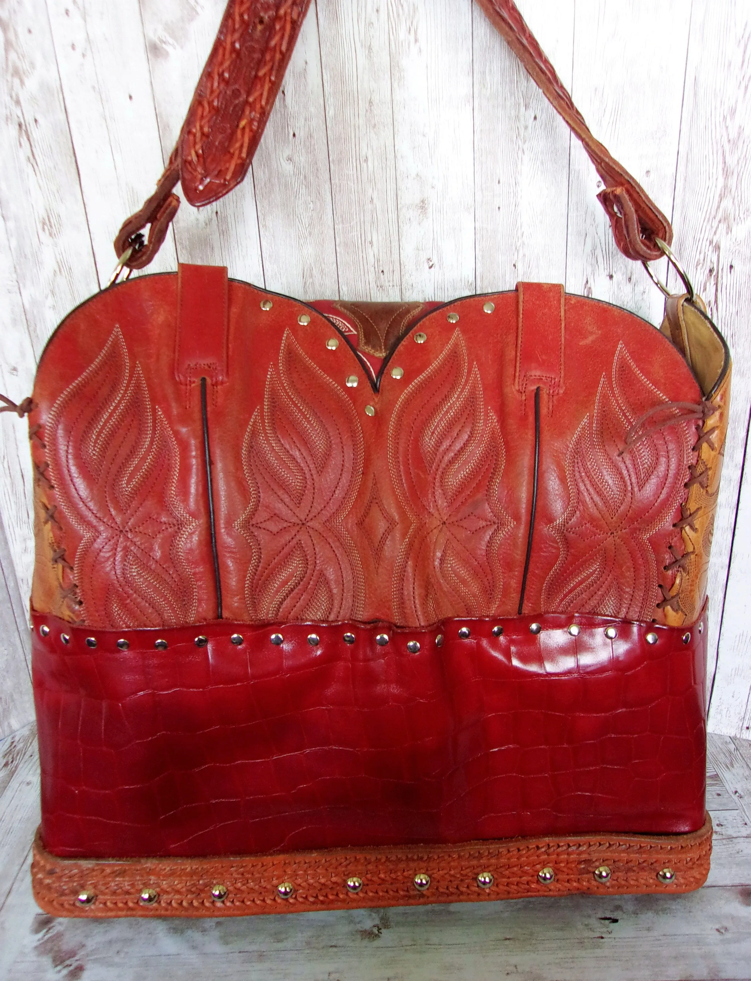 Cowboy Boot Laptop Tote LT32