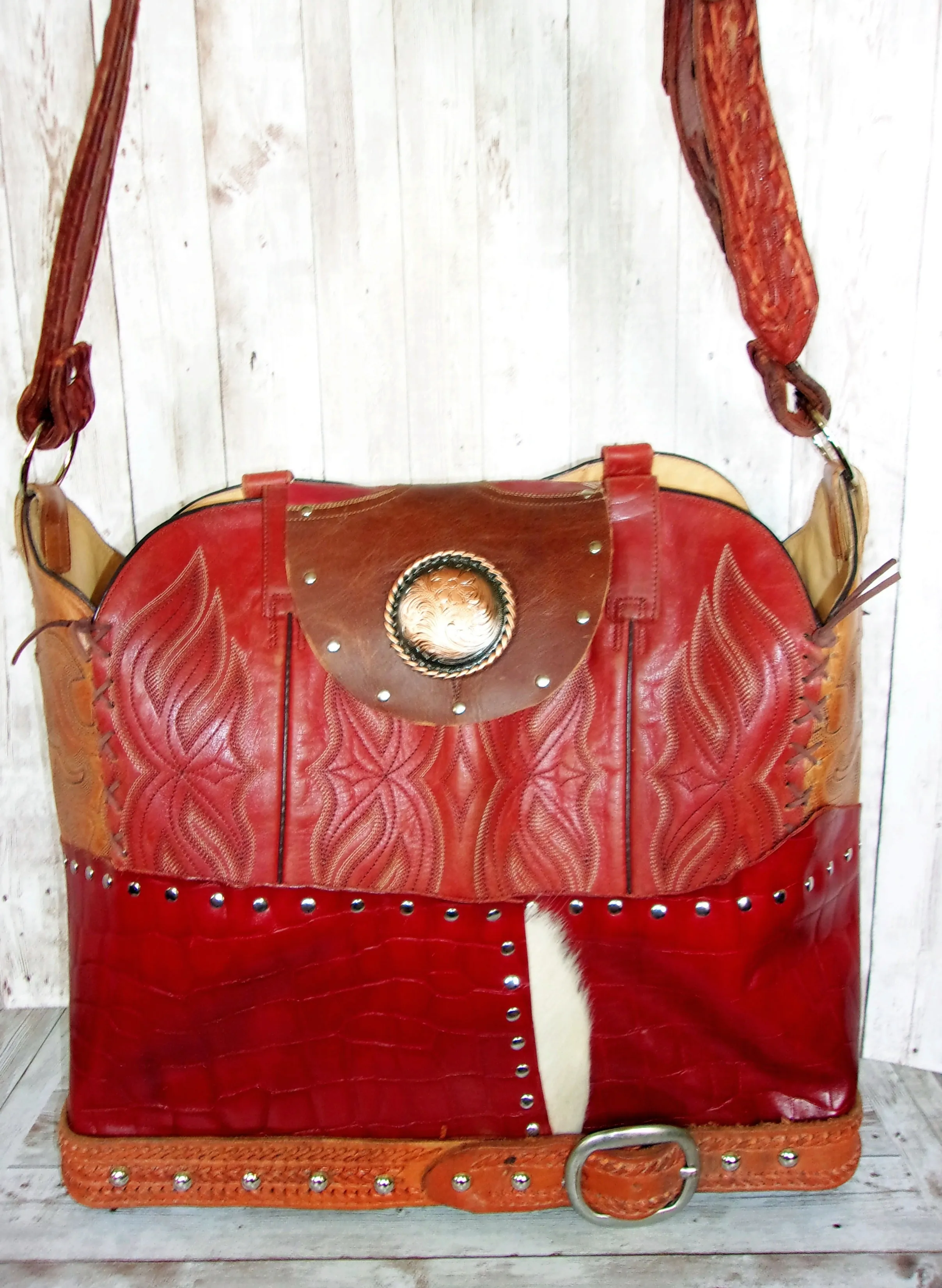Cowboy Boot Laptop Tote LT32