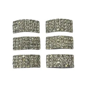 Dana Pump Buckles - Crystal Clear Diamante
