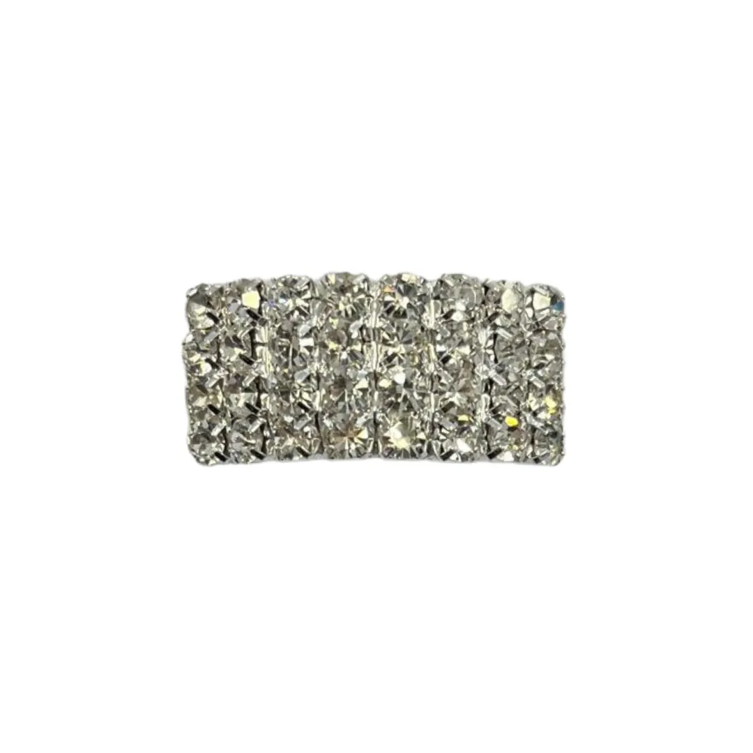 Dana Pump Buckles - Crystal Clear Diamante