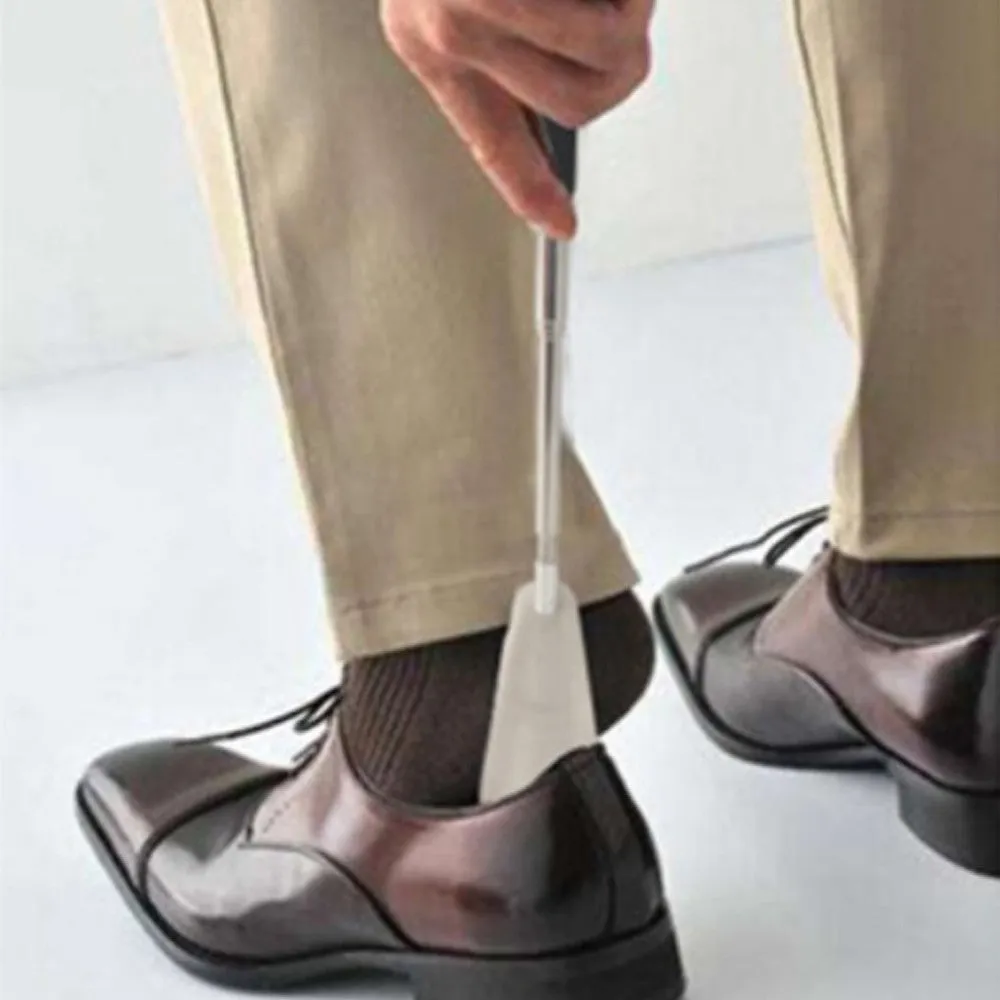 Extendable Shoe Lifter Stainless Steel Shoe Spoon for Elders Pregnant Woman