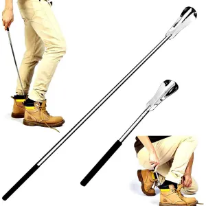 Extendable Shoe Lifter Stainless Steel Shoe Spoon for Elders Pregnant Woman