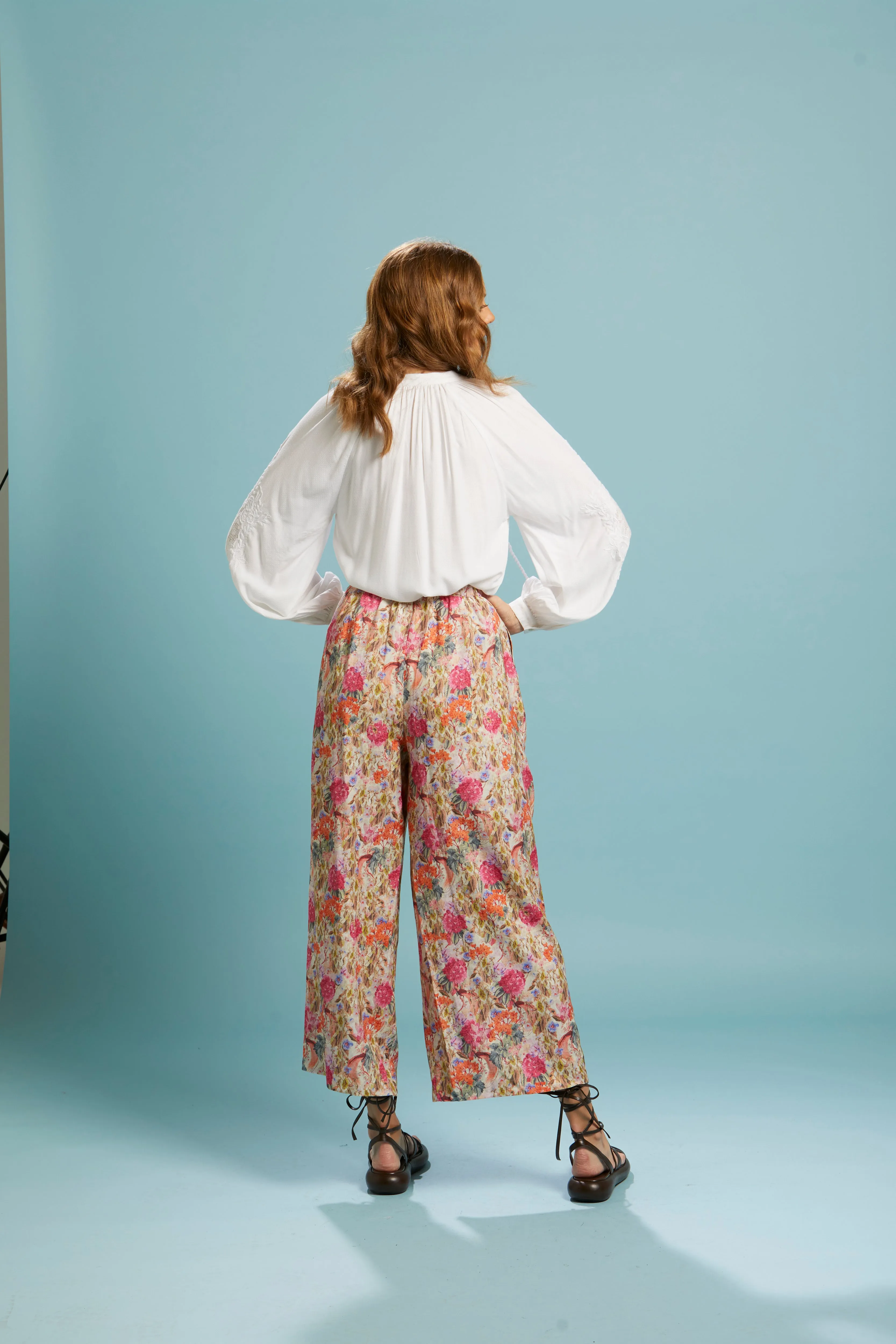 Fate Unholy Embroidered Sleeve Top White
