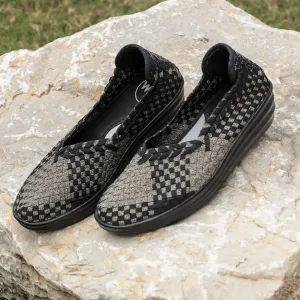 Genoa Black and Gold Wedge