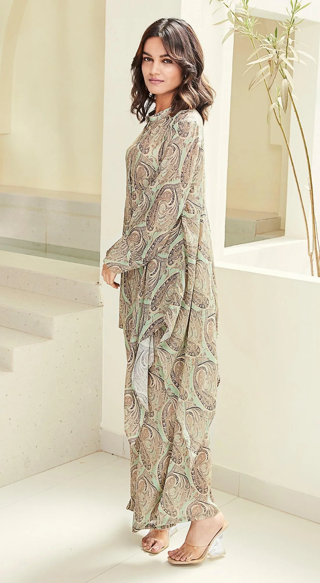 Green Printed Co-Ords