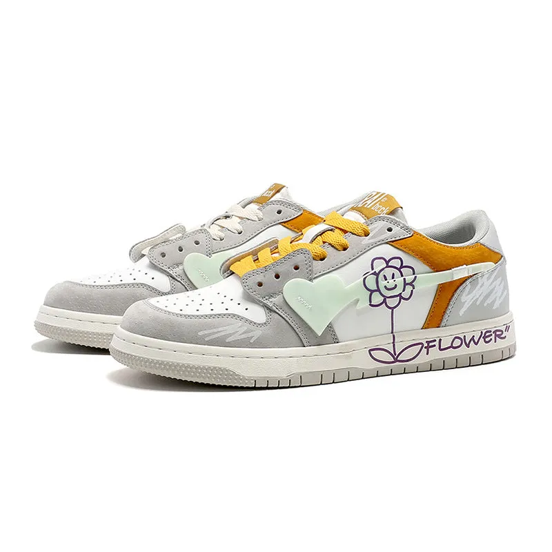 H-Block |Flower Totem Canvas Sneakers