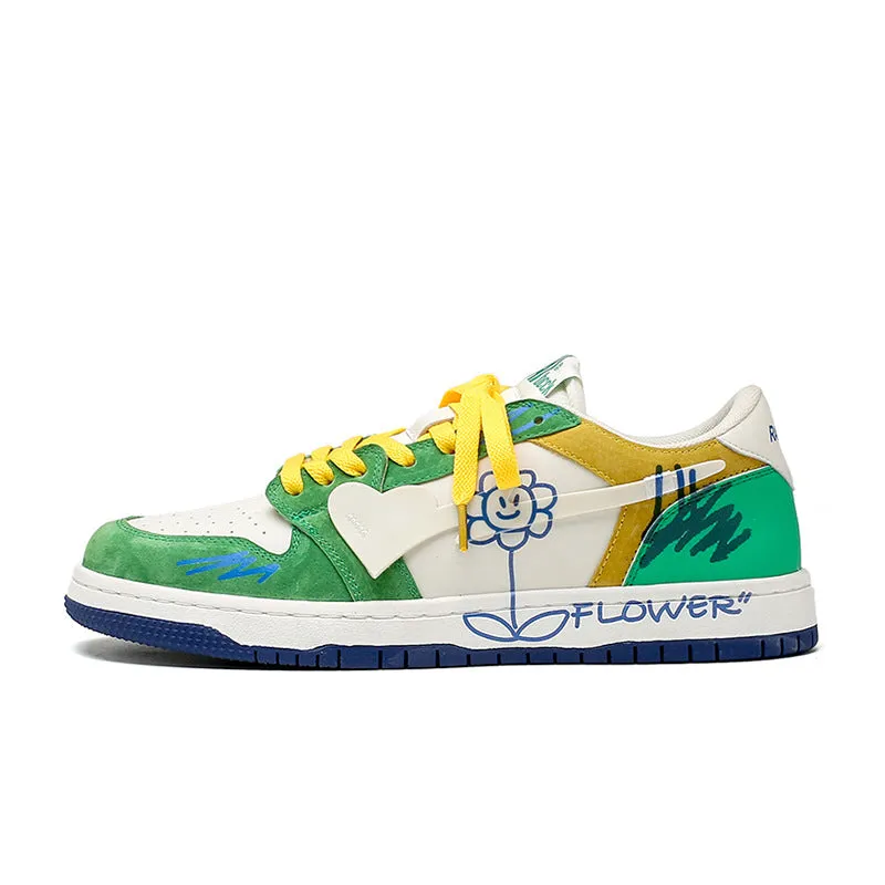 H-Block |Flower Totem Canvas Sneakers