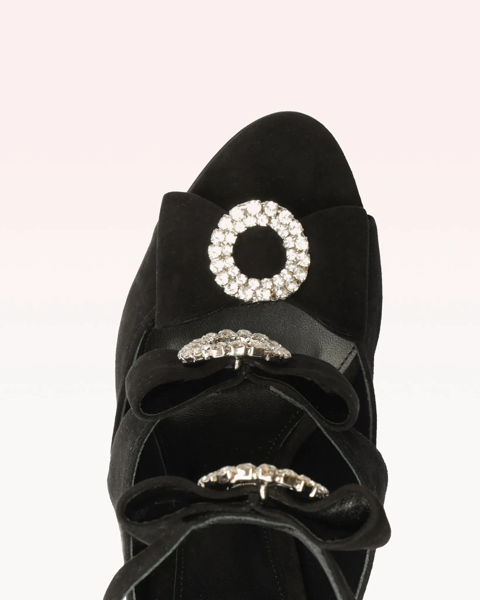 Kylie 100 Suede & Crystal Black