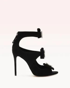 Kylie 100 Suede & Crystal Black