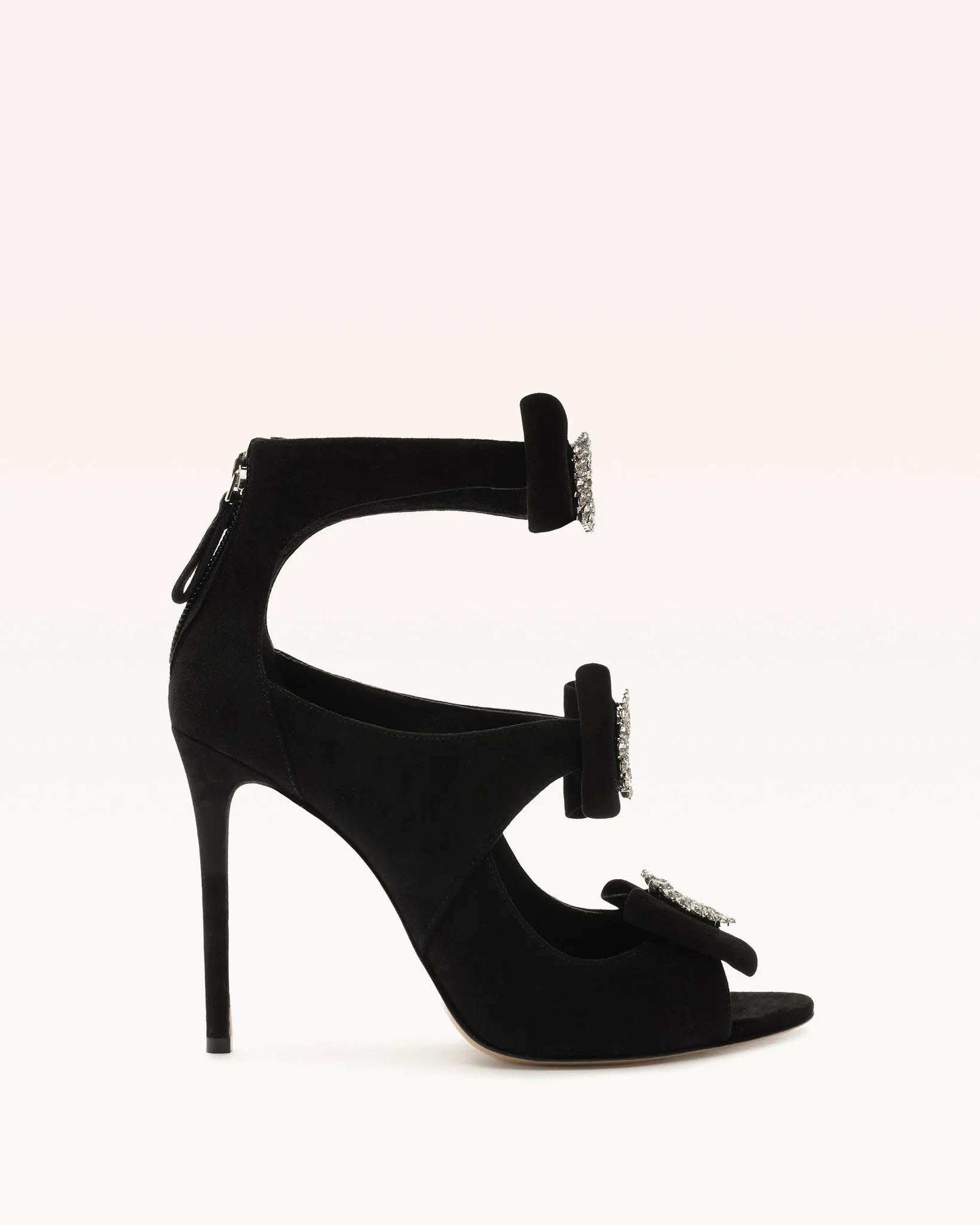 Kylie 100 Suede & Crystal Black