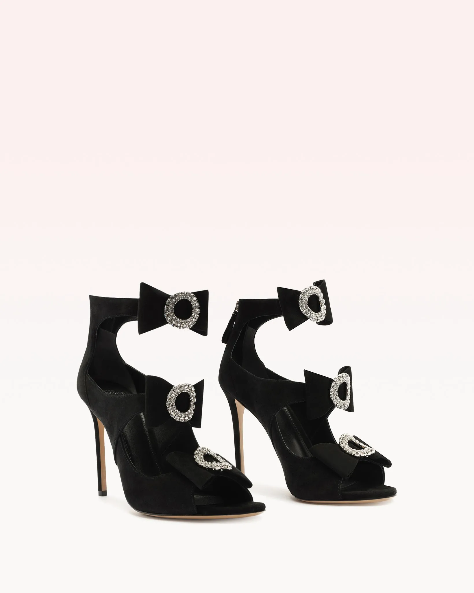 Kylie 100 Suede & Crystal Black