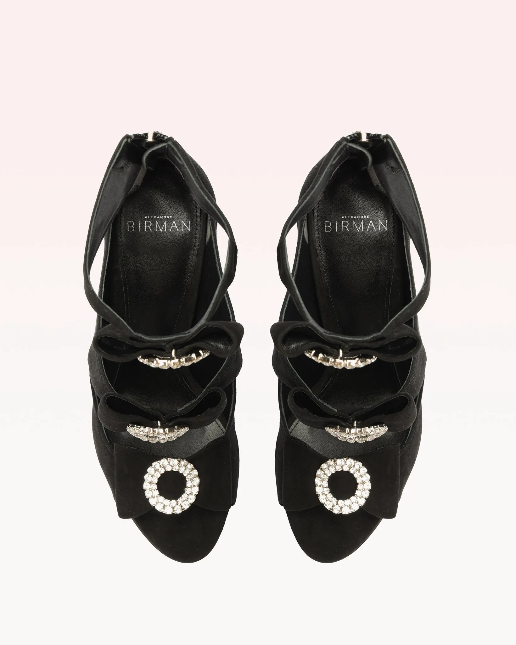 Kylie 100 Suede & Crystal Black