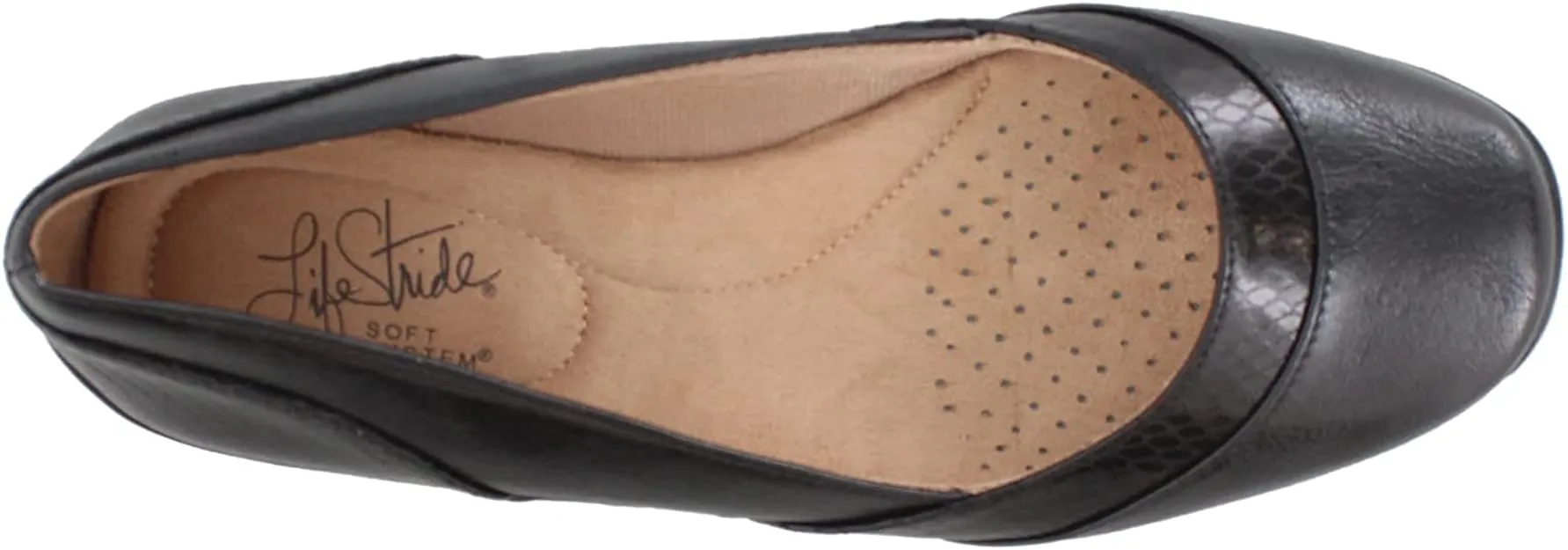 LifeStride Women's Deja Vu Flats  Color Black Size 11M
