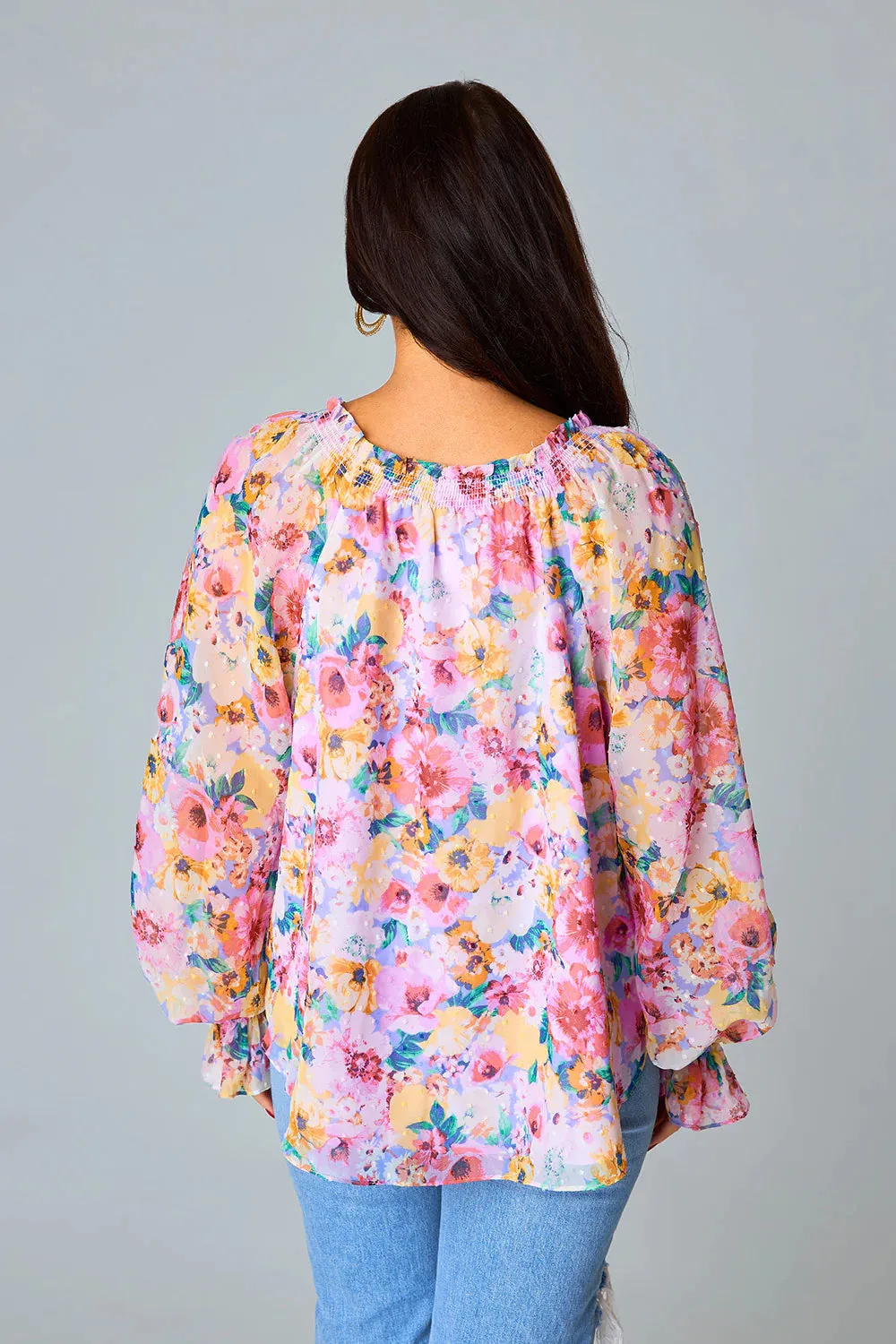 Mandy Long Sleeve Blouse in Estate
