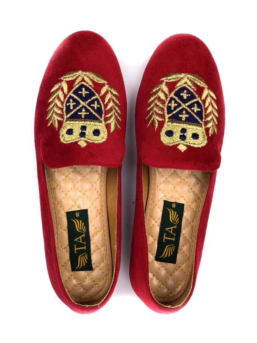 Maroon Winter Pumps