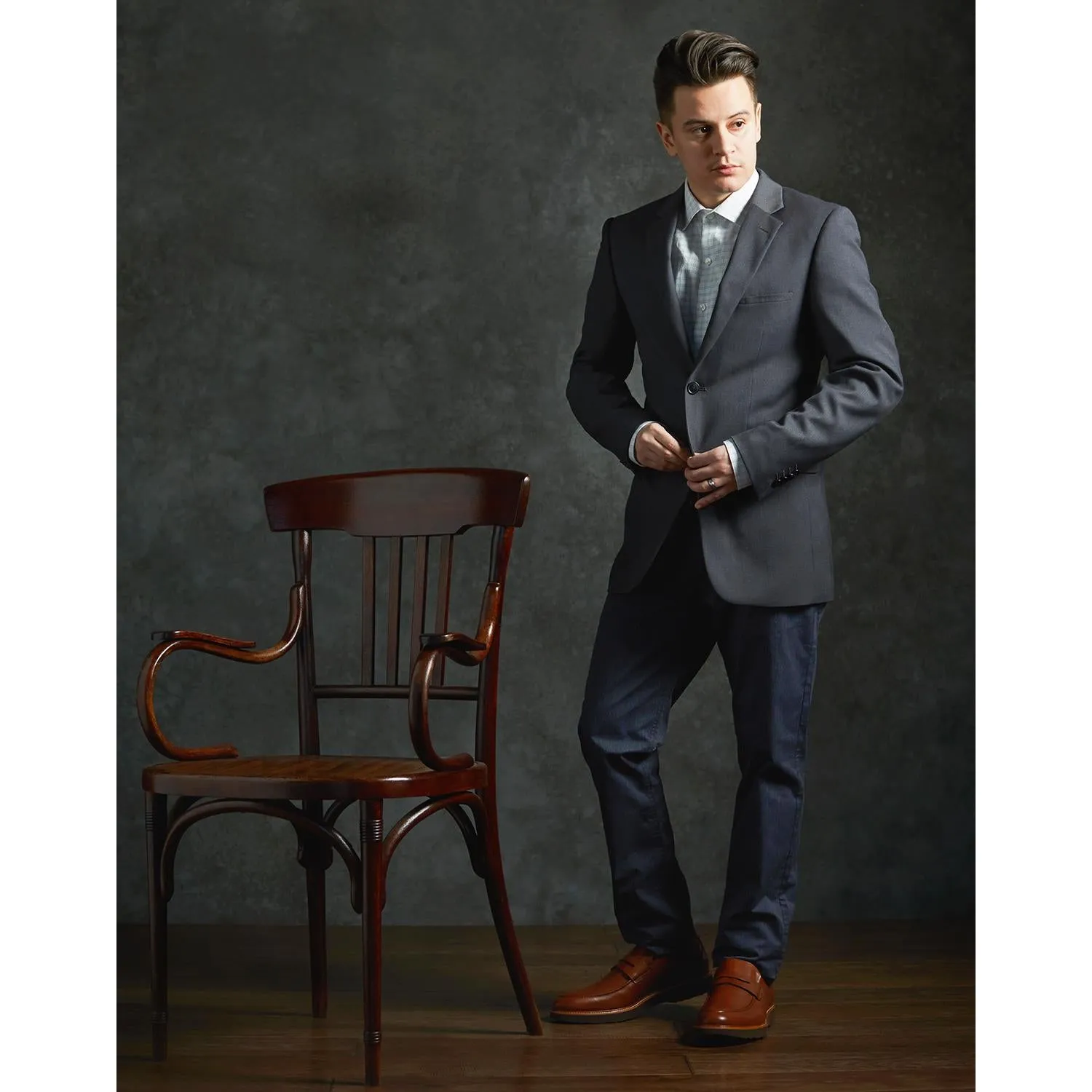 Men's Samuel Hubbard Ivy Legend Black Leather