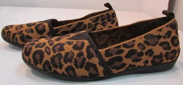 Mia Amore "Darcee" Leopard Fly Knit Slip-On