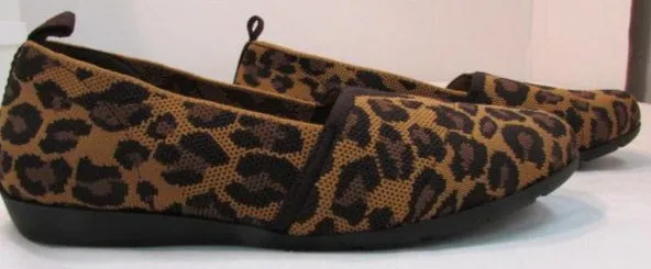 Mia Amore "Darcee" Leopard Fly Knit Slip-On