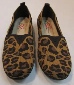 Mia Amore "Darcee" Leopard Fly Knit Slip-On