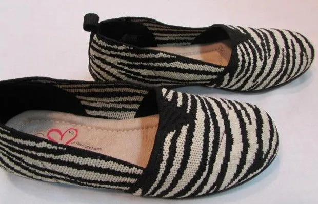 Mia Amore "Darcee" Zebra Fly Knit Slip-On