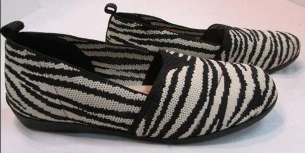 Mia Amore "Darcee" Zebra Fly Knit Slip-On