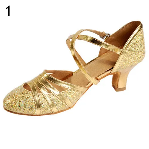 Ms Ladies High Heel Latin Shoes Women Fashion Bling Shoes Ballroom Dancing Shoes