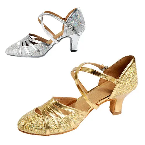 Ms Ladies High Heel Latin Shoes Women Fashion Bling Shoes Ballroom Dancing Shoes