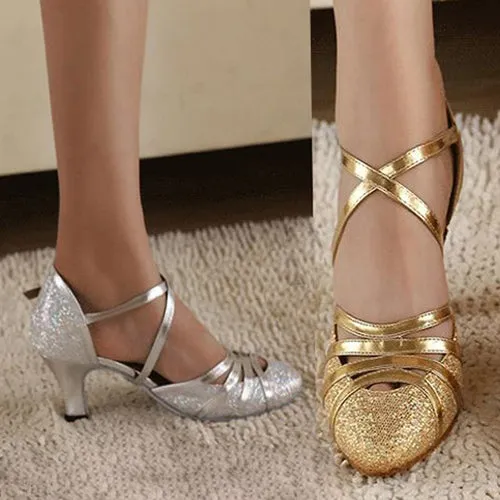 Ms Ladies High Heel Latin Shoes Women Fashion Bling Shoes Ballroom Dancing Shoes