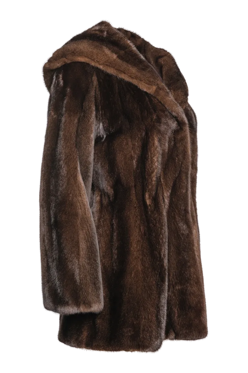 Natural Mink Shaped Fur Jacket
