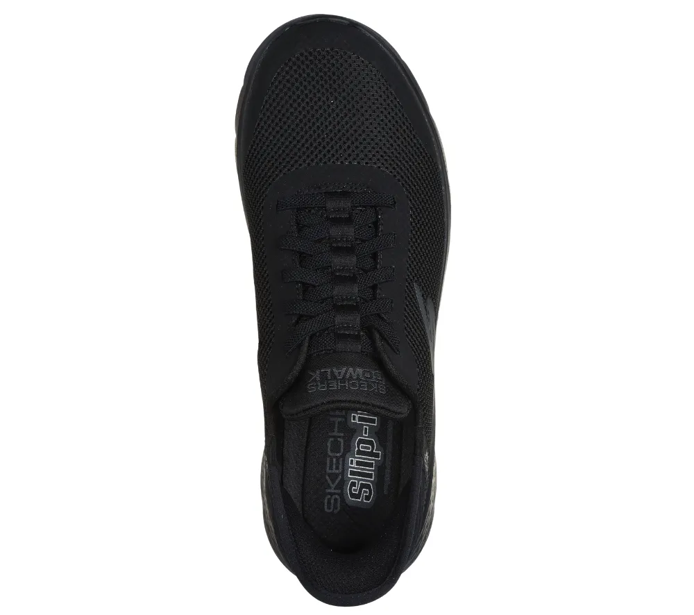 Pantofi sport, barbati, SKECHERS GO WALK FLEX-HANDS UP 216324-BBK negru, textil