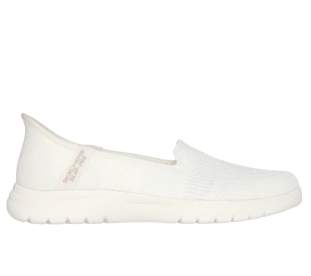 Pantofi sport, dama, SKECHERS ON-THE-GO FLEX CAMELLIA SLIP-INS 138181-OFWT crem, textil