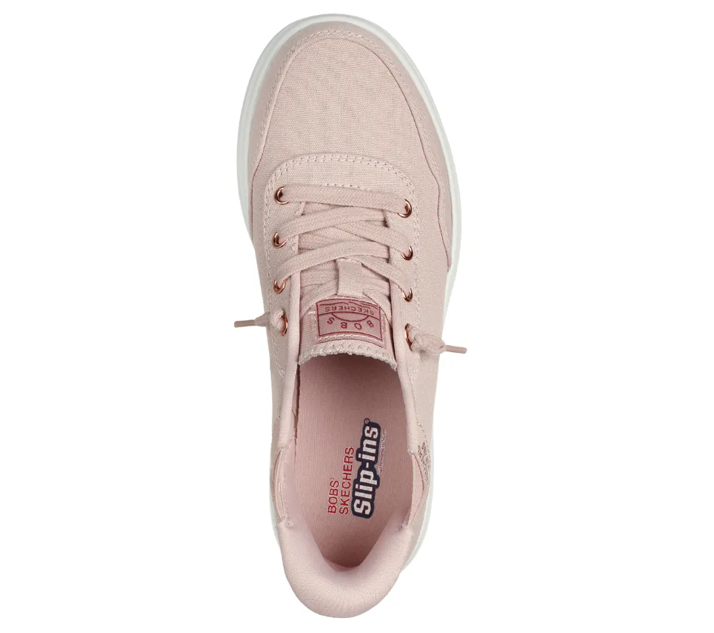 Pantofi sport, dama, SKECHERS SLIP-INS BOBS SKIPPER-KEEP IT SWEET 114815-BLSH roz, textil