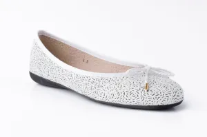 PAUL MAYER - BINGO - SIZE 7.5 - NAPPA WHITE