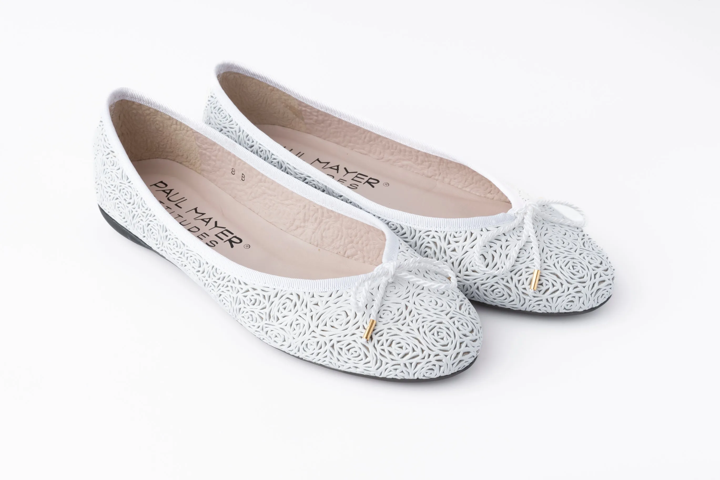 PAUL MAYER - BINGO - SIZE 7.5 - NAPPA WHITE